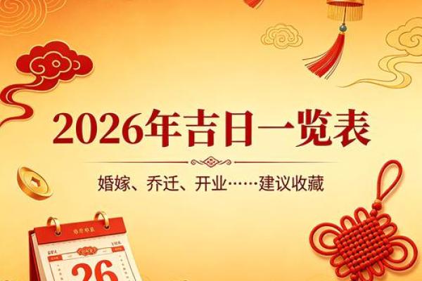 2026年8月结婚领证开工黄道吉日大全，速查